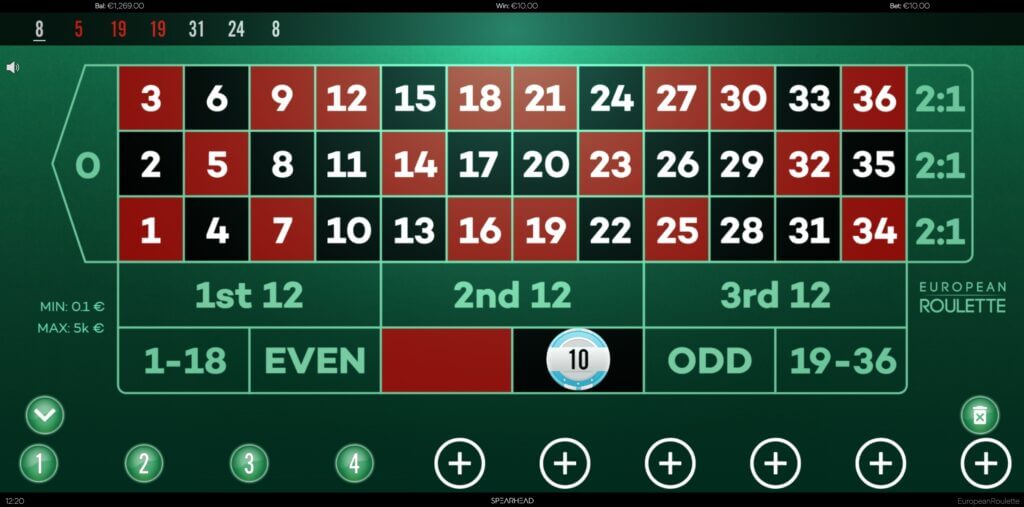 European Roulette Screenshot 6