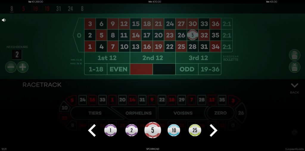 European Roulette Screenshot 7