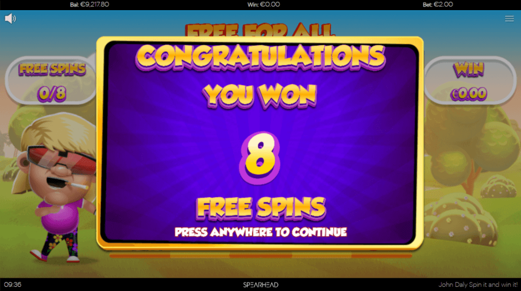 John Daly Spin it and Win it Screenshot 1