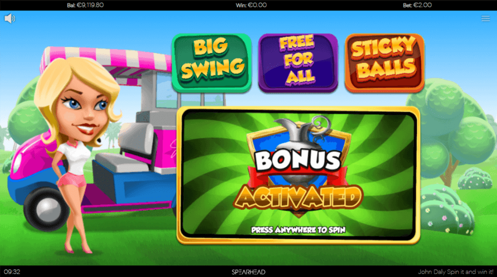 John Daly Spin it and Win it Screenshot 2