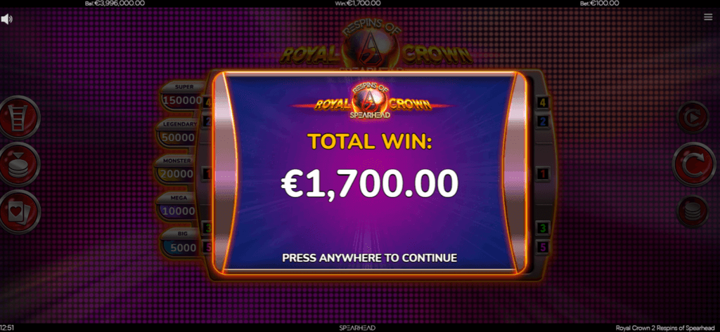 Royal Crown 2 Respins of Spearhead Screenshot 4