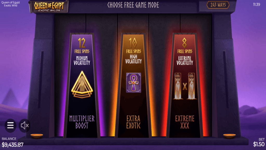 Queen Of Egypt Exotic Wilds Screenshot 1