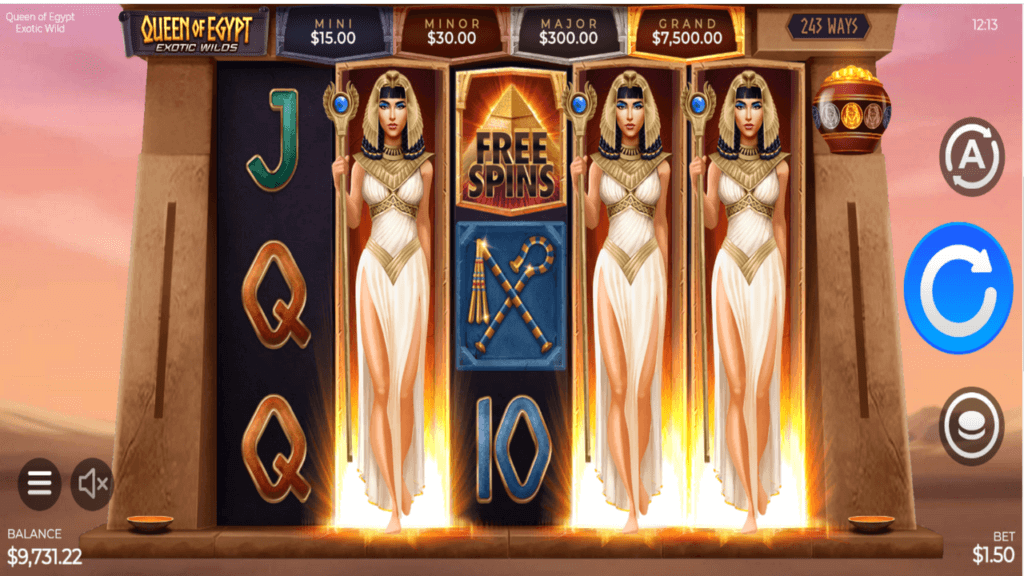Queen Of Egypt Exotic Wilds Screenshot 7