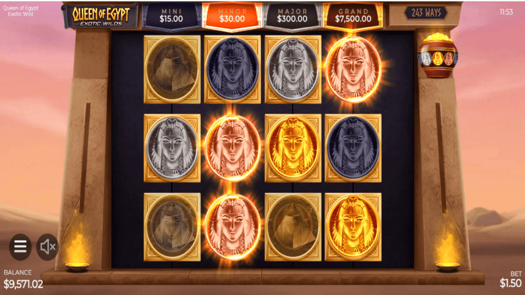 Queen Of Egypt Exotic Wilds Screenshot 10