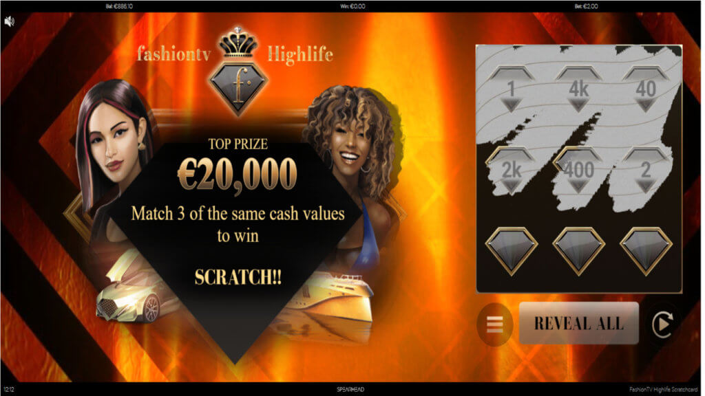FashionTV Highlife Scratchcard Screenshot 6