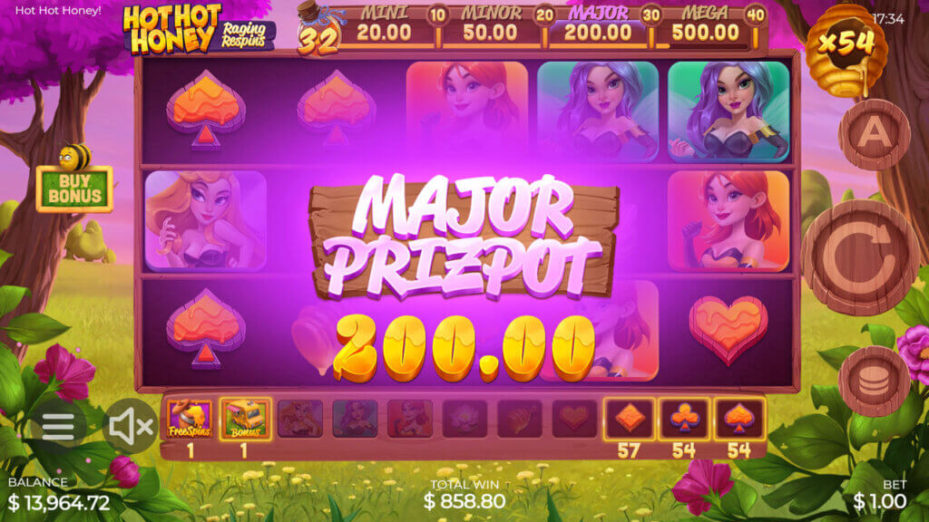Hot Hot Honey Rollover Respins Screenshot 3
