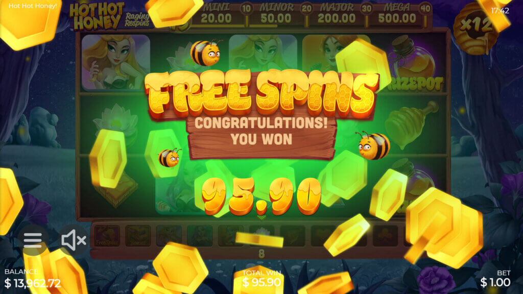 Hot Hot Honey Rollover Respins Screenshot 5