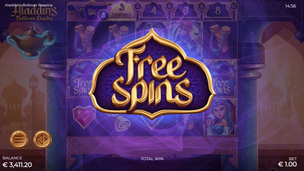 Aladdin’s Rollover Respins Screenshot 5
