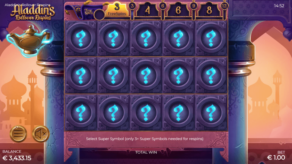 Aladdin’s Rollover Respins Screenshot 6