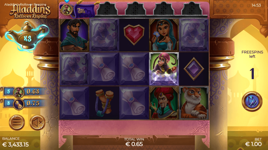 Aladdin’s Rollover Respins Screenshot 8