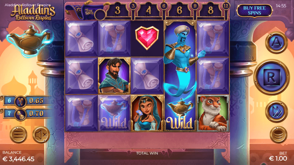 Aladdin’s Rollover Respins Screenshot 1