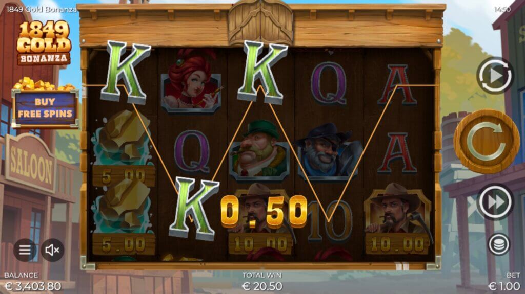 1849 Gold Bonanza Screenshot 2