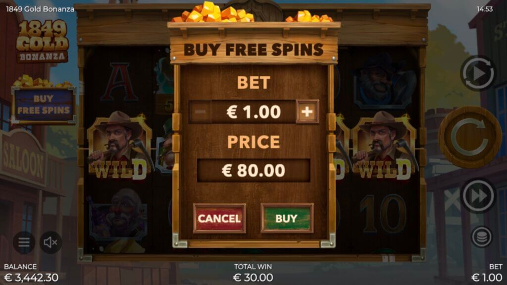 1849 Gold Bonanza Screenshot 8